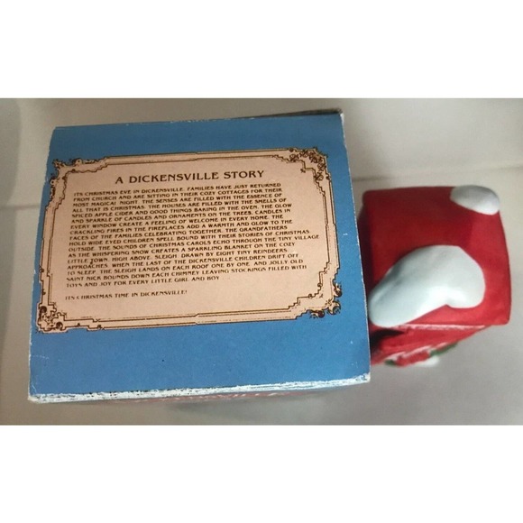 VTG-DICKENSVILLE COLLECTABLES Phone Booth-Red Nostalgic/Christmas Village 1990 - Picture 12 of 13